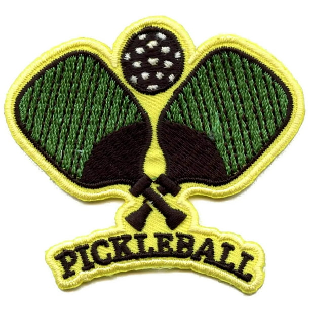 Pickleball Paddle Iron-On Patch