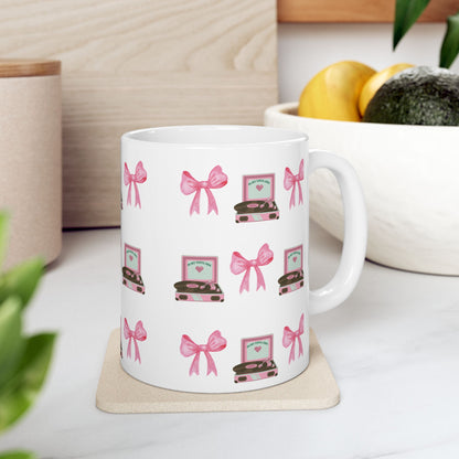 Vinyl & Bows 12 oz Ceramic Mug