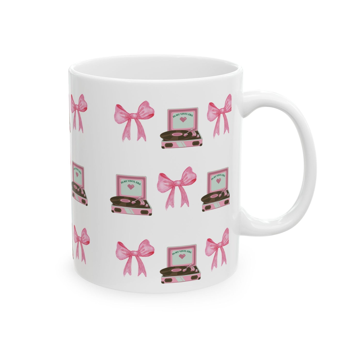 Vinyl & Bows 12 oz Ceramic Mug