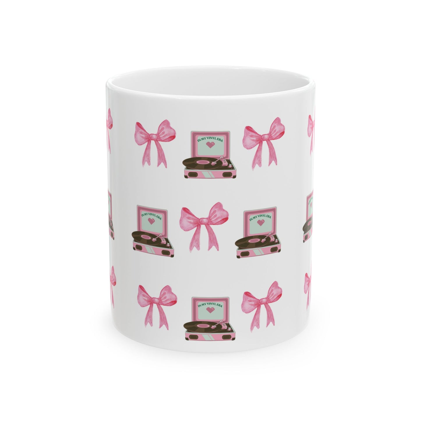 Vinyl & Bows 12 oz Ceramic Mug