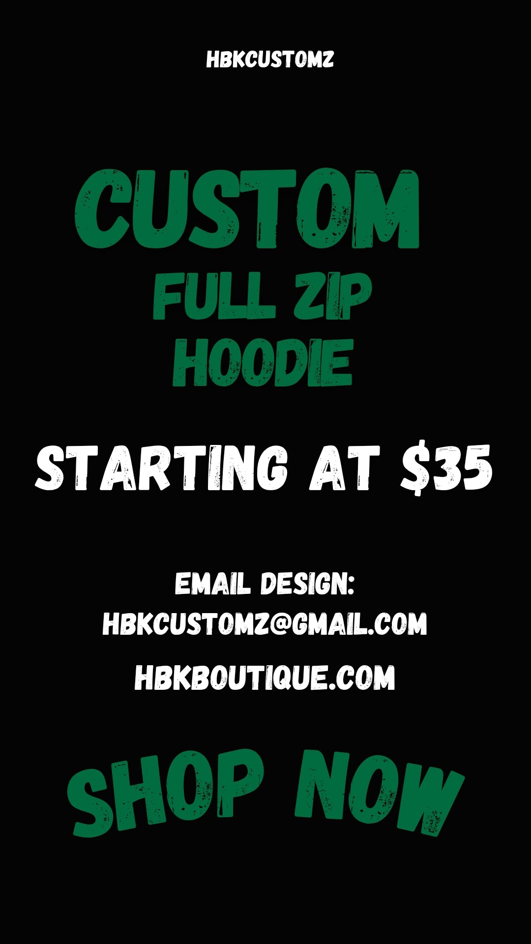Custom Unisex Full Zip Hoodie