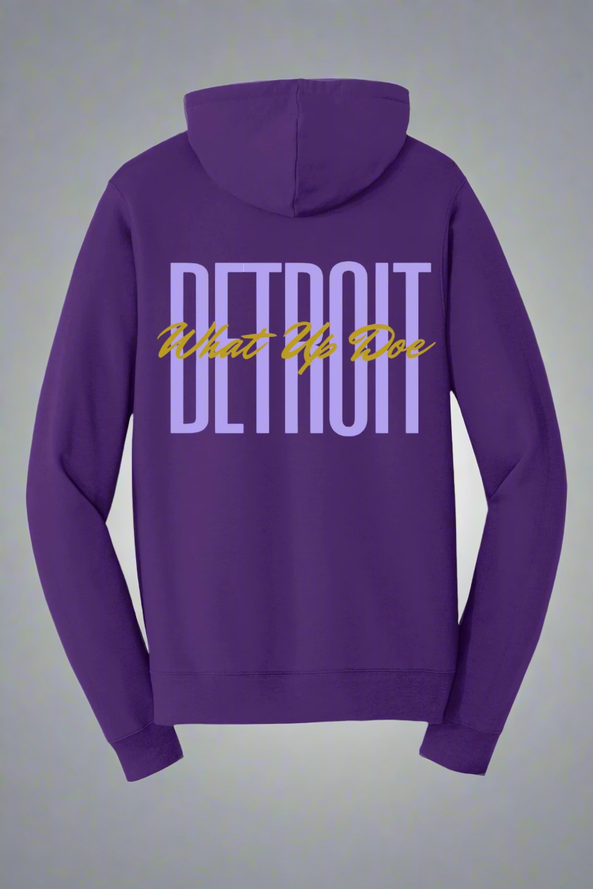 Detroit Purple Full Zip Hoodie