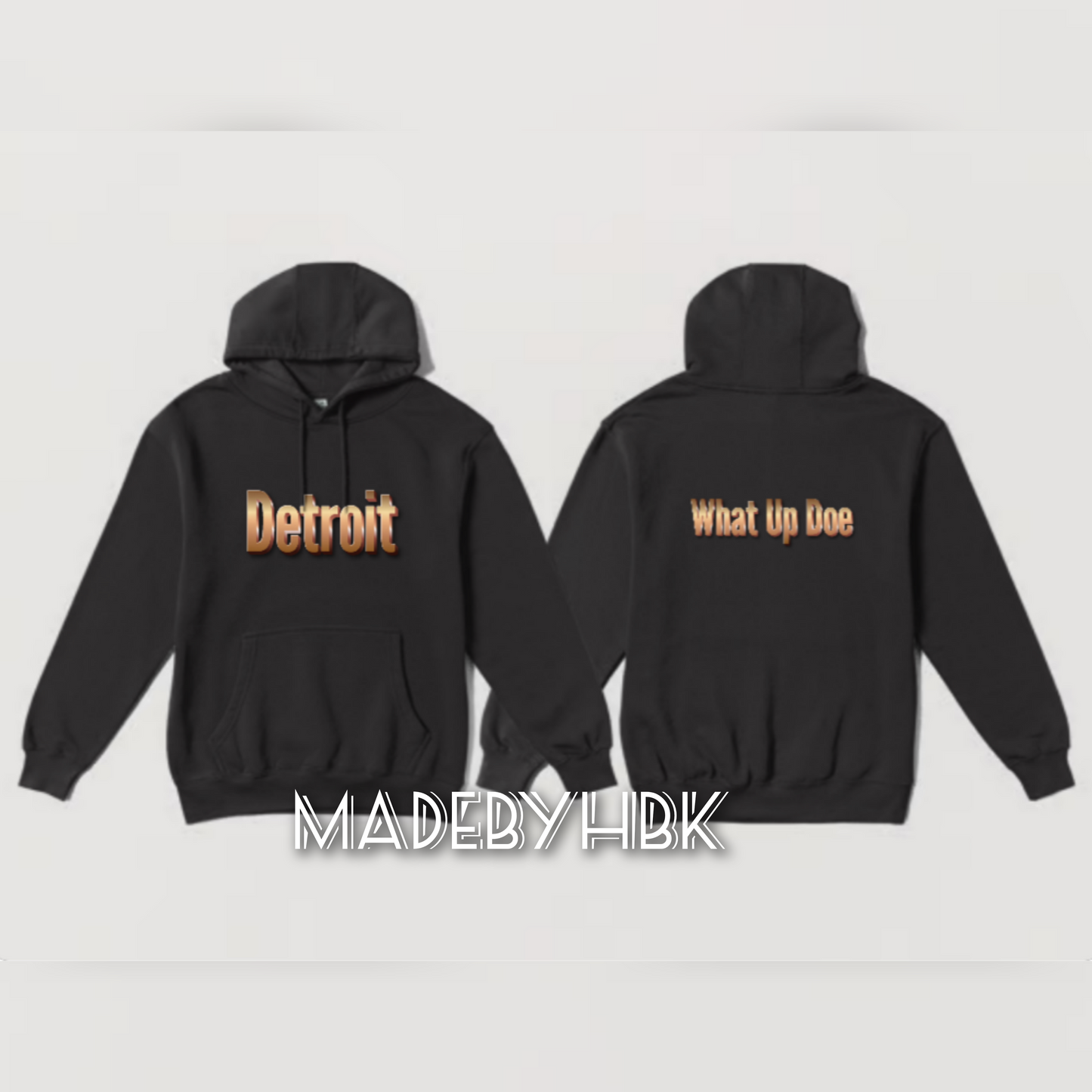 Detroit (Gold) Pullover Hoodie