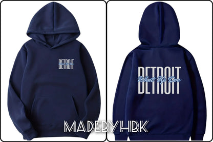 Detroit WUD Pullover Hoodie (Navy)