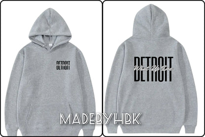 Detroit W.U.D Pullover Hoodie (Grey)