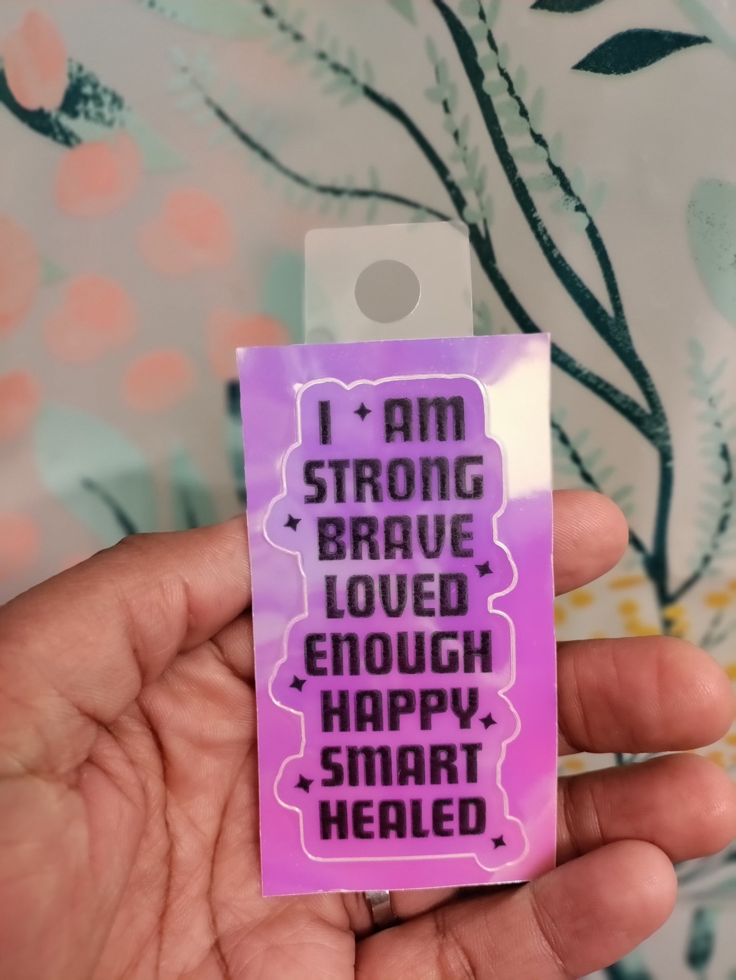 I Am Affirmation iridescent Sticker