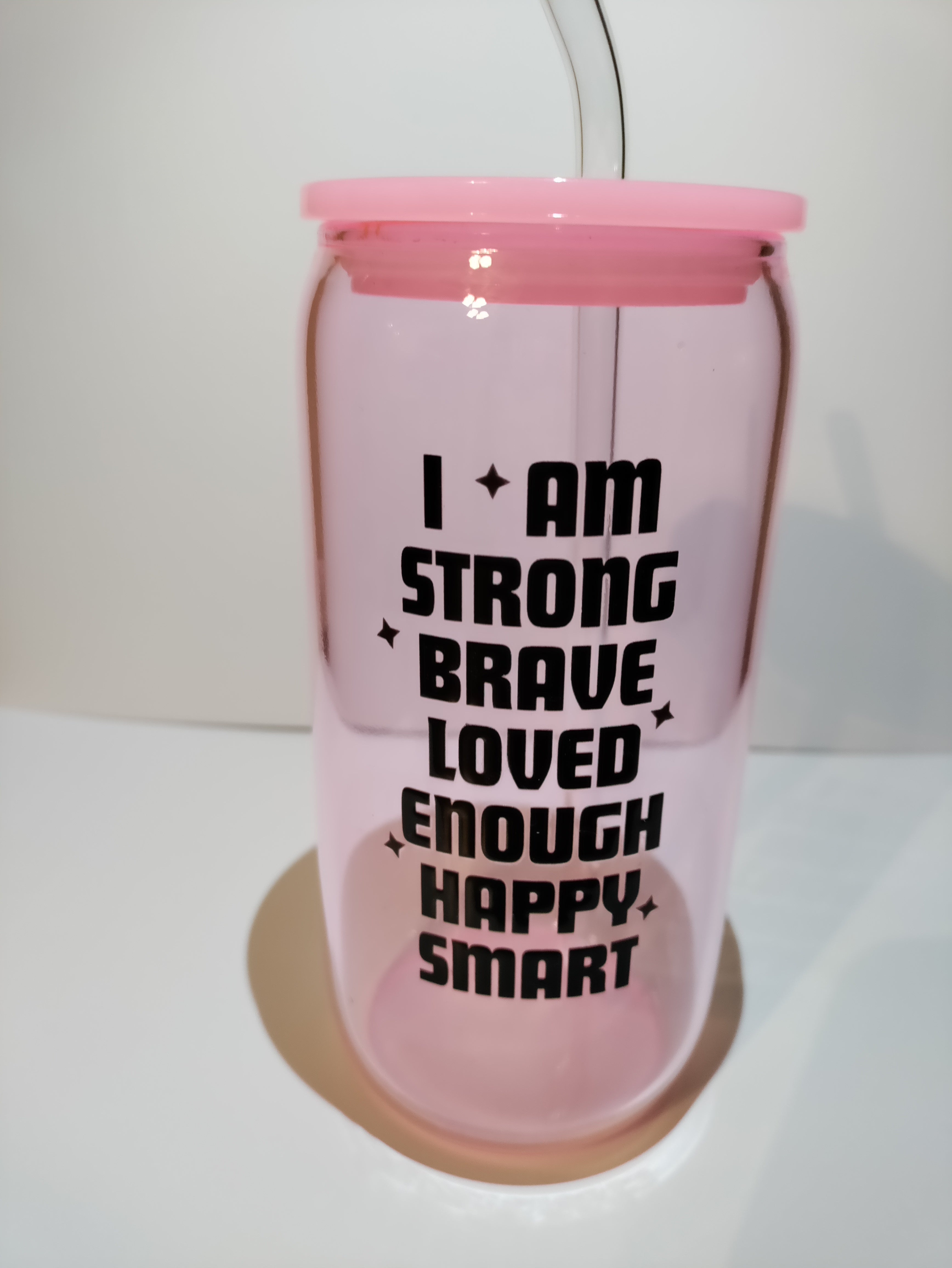 I Am Affirmation 16 oz Tumbler With Lid and Straw