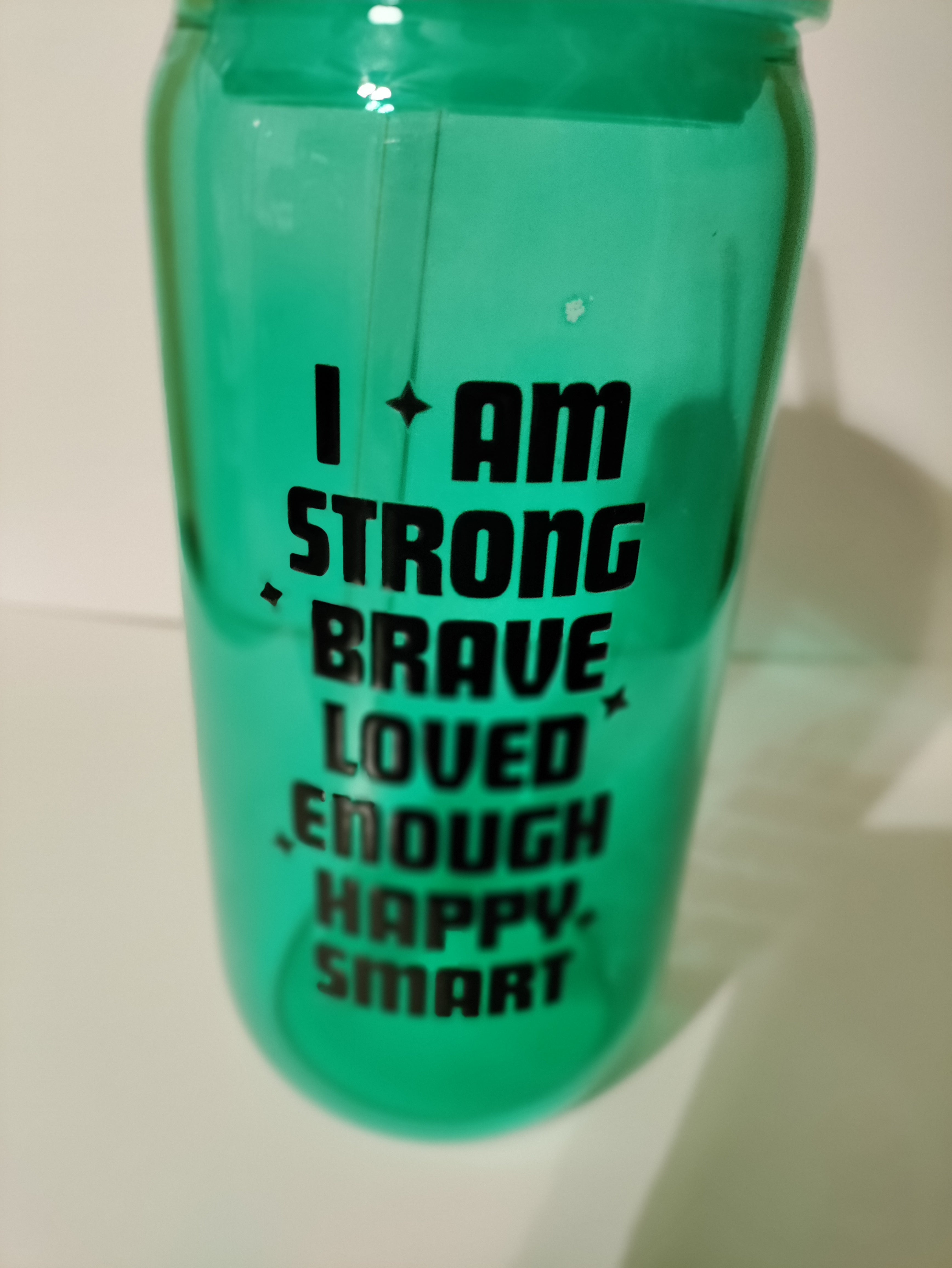 I Am Affirmation 16 oz Tumbler With Lid and Straw