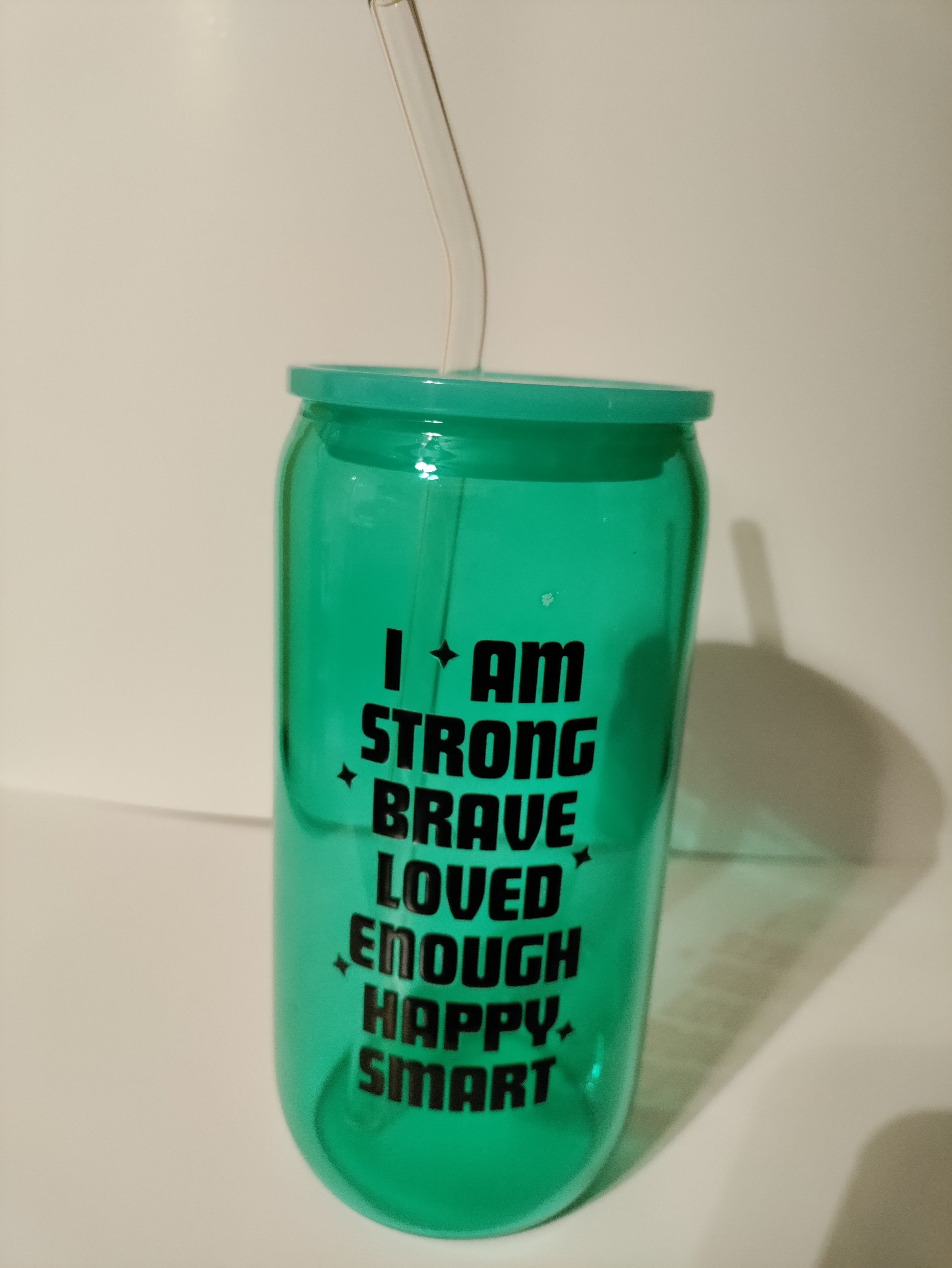 I Am Affirmation 16 oz Tumbler With Lid and Straw