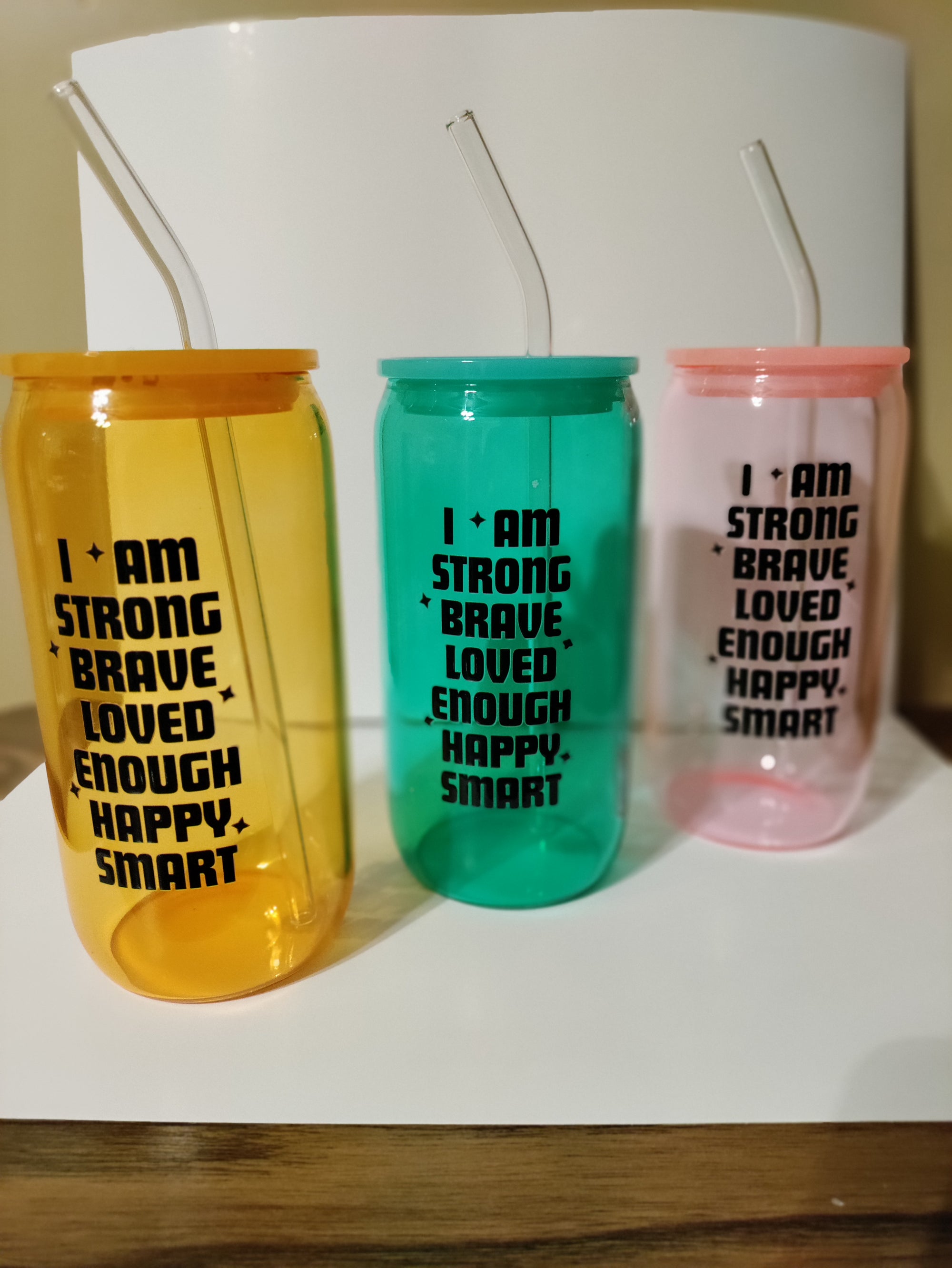 I Am Affirmation 16 oz Tumbler With Lid and Straw