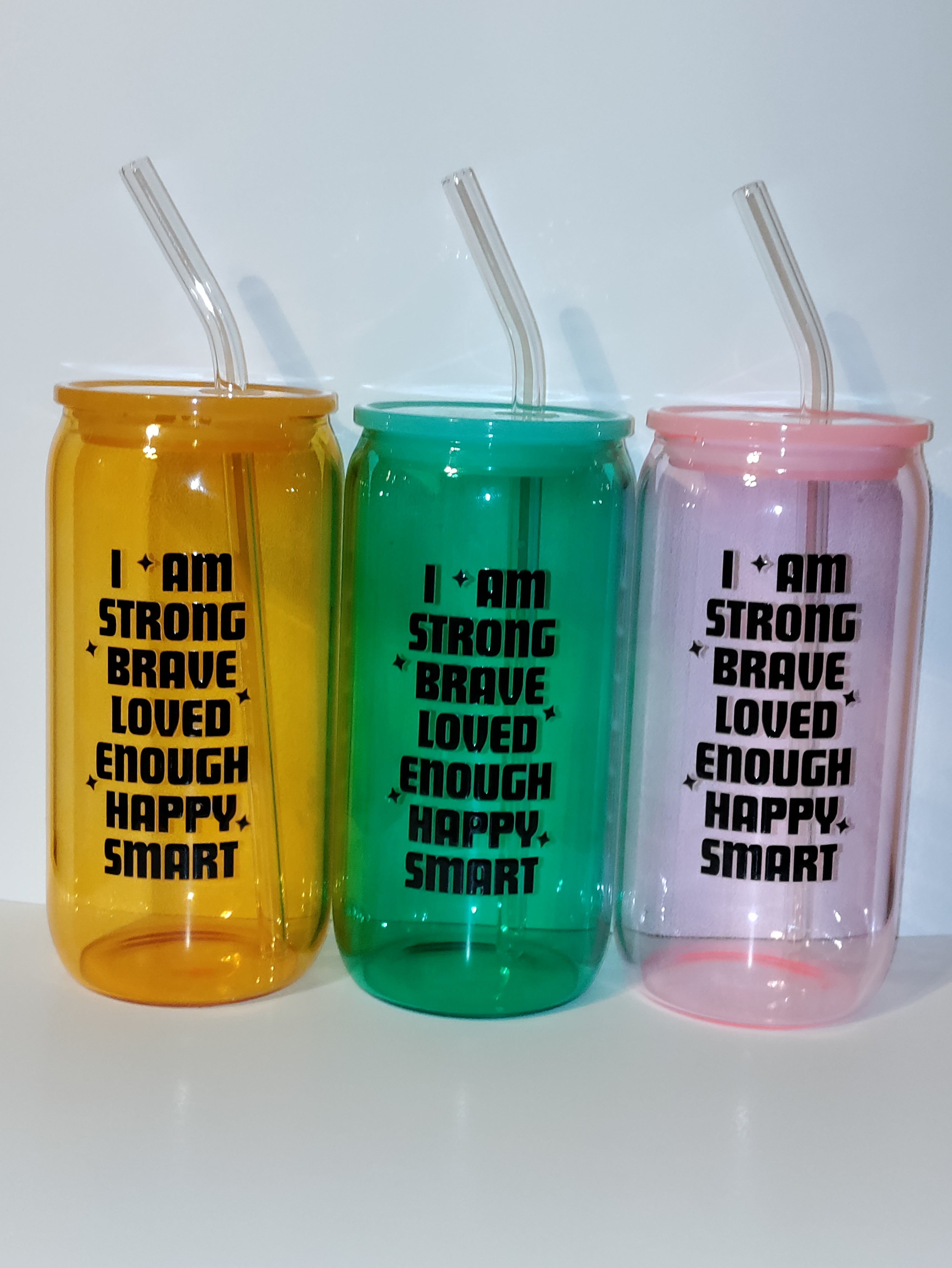 I Am Affirmation 16 oz Tumbler With Lid and Straw