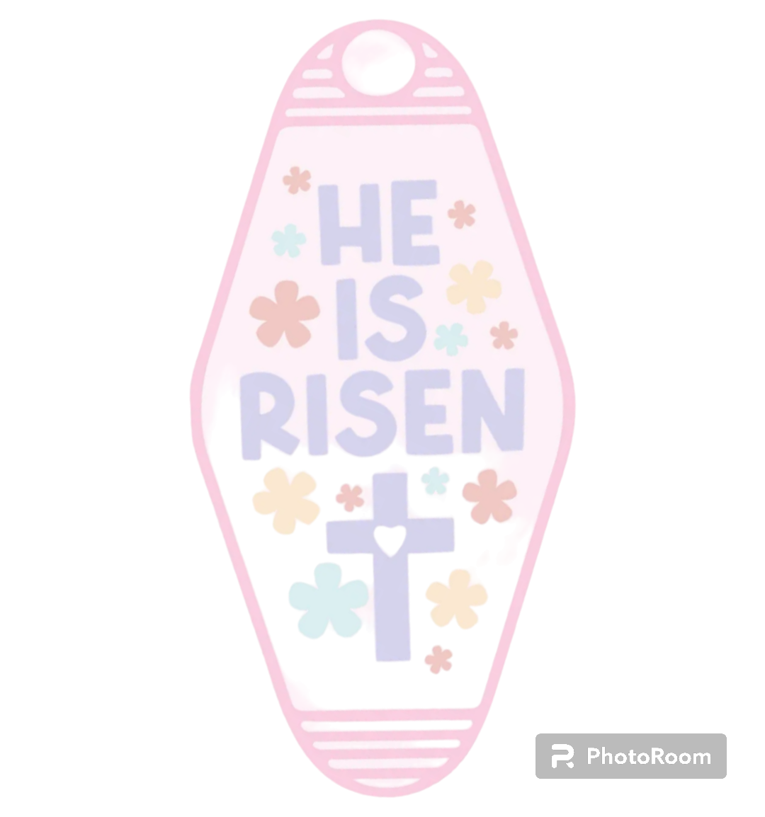 He is Risen Motel Keychain