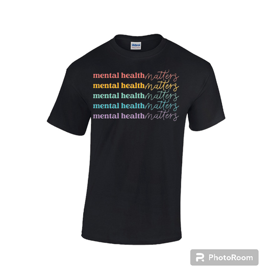 Mental Health Matter Black T-Shirt