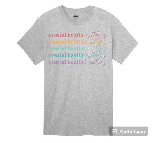 Mental Health Matters Grey T-shirt