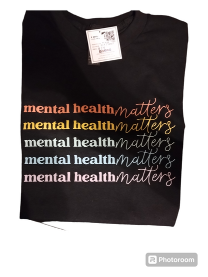 Mental Health Matter Black T-Shirt