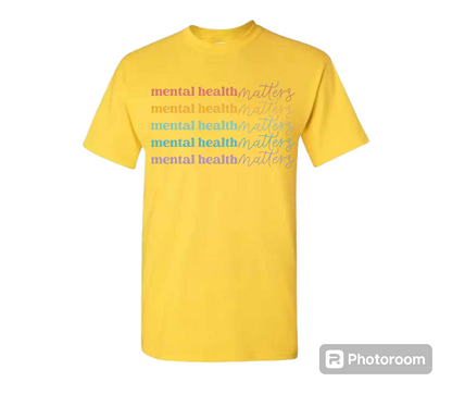 Mental Health Matters Yellow T-shirt