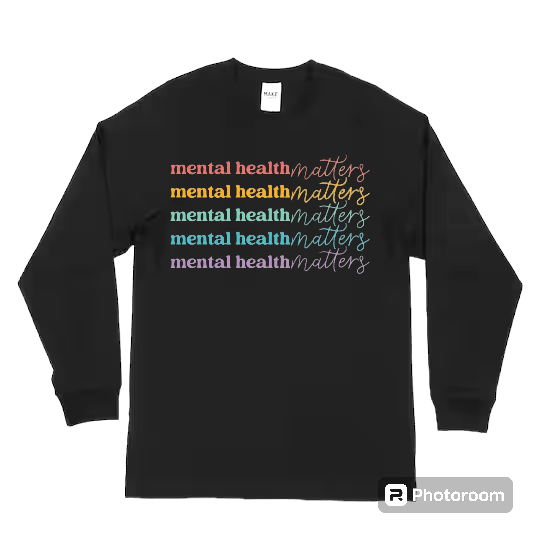 Mental Health Matters Long Sleeve T-Shirt (Black)