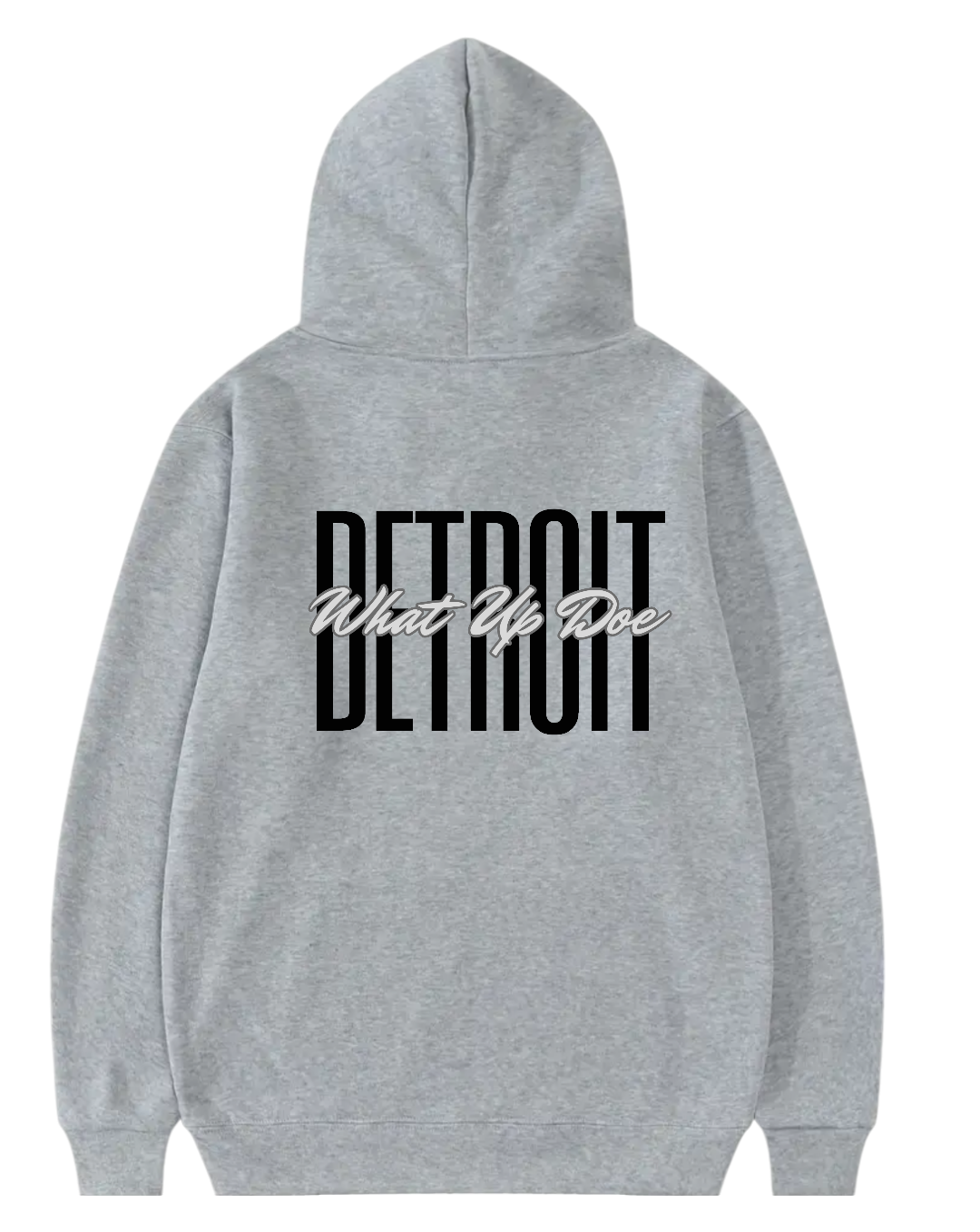 Detroit W.U.D Pullover Hoodie (Grey)