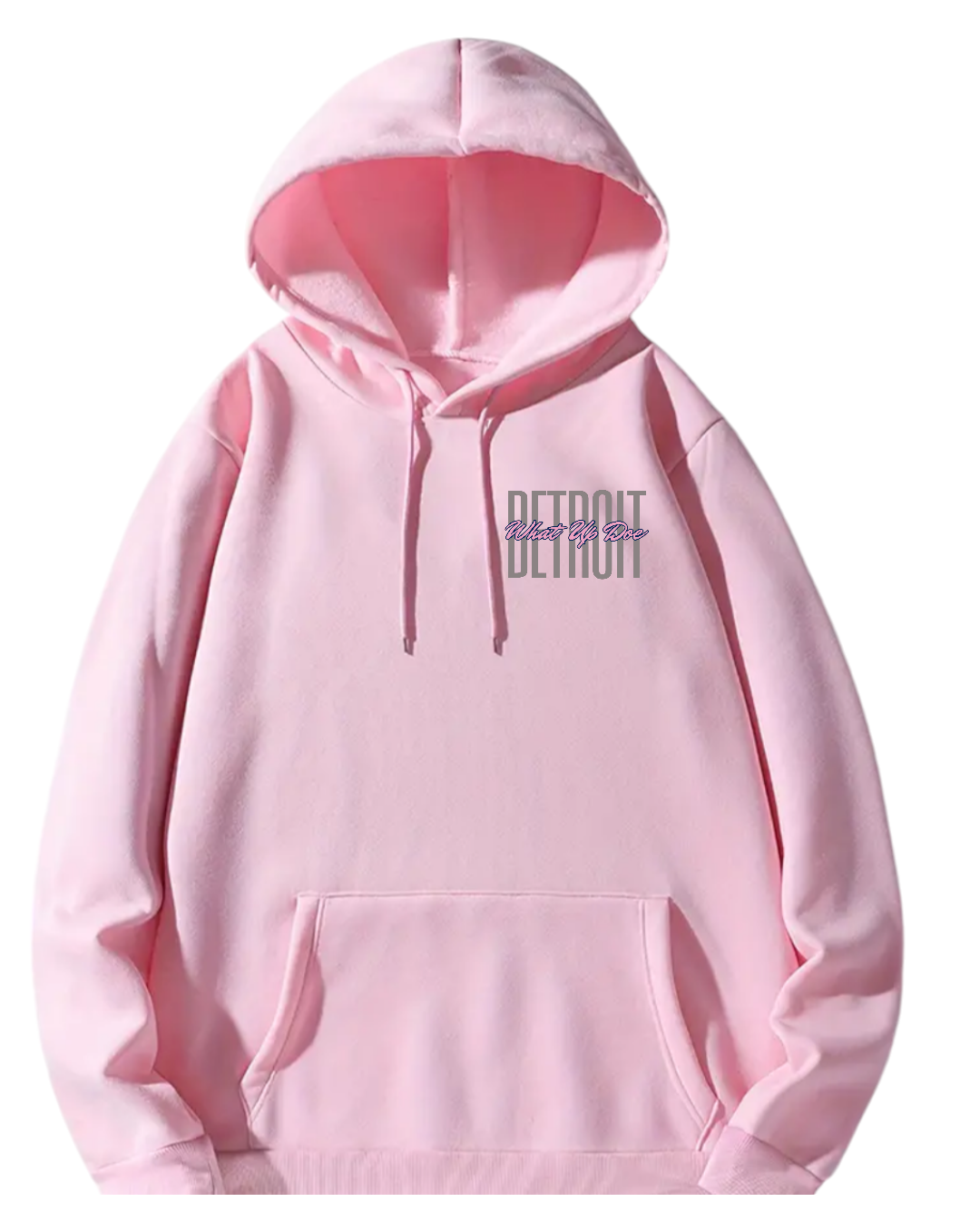 Detroit W.U.D Pullover Hoodie (Pink)