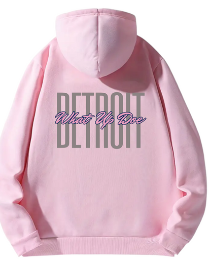 Detroit W.U.D Pullover Hoodie (Pink)