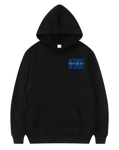 DETROIT W.U.D Pullover Hoodie (Black/Blue)