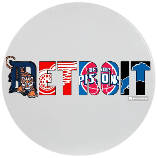 Detroit Sports 2Pc Coasters