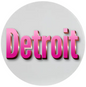 Detroit Pink 2pc Ceramic Coasters