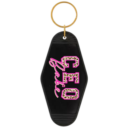 CEO Babe Motel Keychain