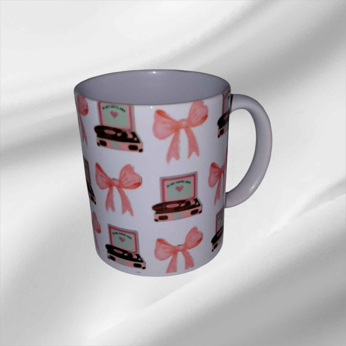 Vinyl & Bows 12 oz Ceramic Mug