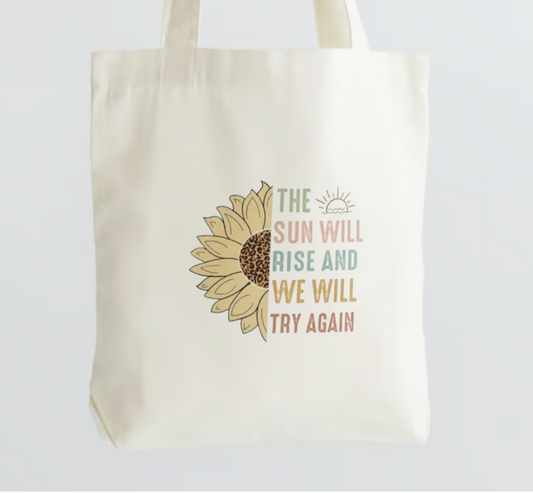 Try Again Bag - Premium Large Tote Bag from HBKBoutique - Just $15! Shop now at HBKBoutique