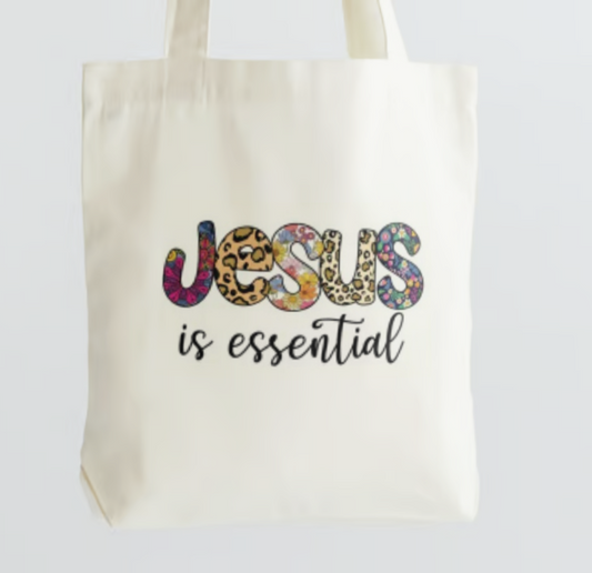 Jesus is Essential Bag - Premium Large Tote Bag from HBKBoutique - Just $15! Shop now at HBKBoutique