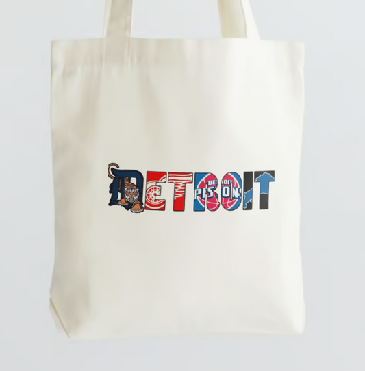 DETROIT Spirit Totebag - Premium Large Tote Bag from HBKBoutique - Just $15! Shop now at HBKBoutique