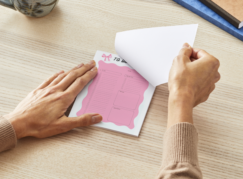 Pink Bows To Do List 5.5" x 8.5" Notepad