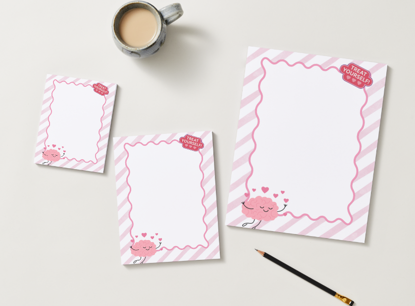 Treat Yourself 5.5" x 8.5" Notepad