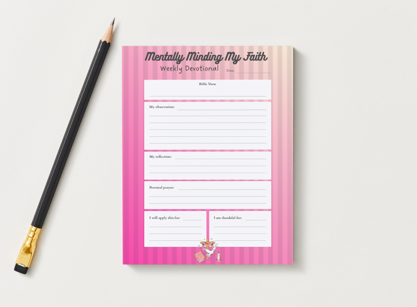 Weekly Devotional 5.5" x 8.5" Notepad