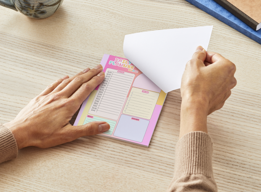 Sherbet Daily Planner Schedule 5.5" x 8.5" Notepad