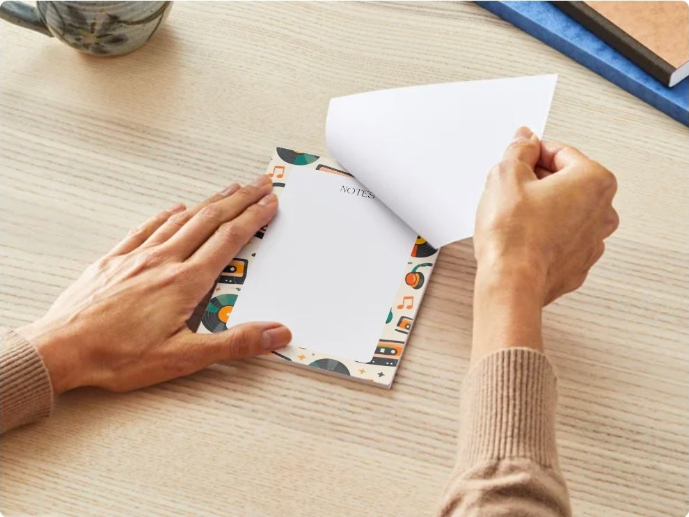 Music Record 5 x 8 NotePad