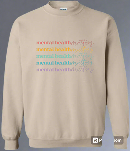 Mental Health Matters Sweatshirt (Sand)