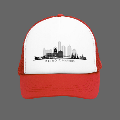 Detroit Skyline Trucker Mesh Cap