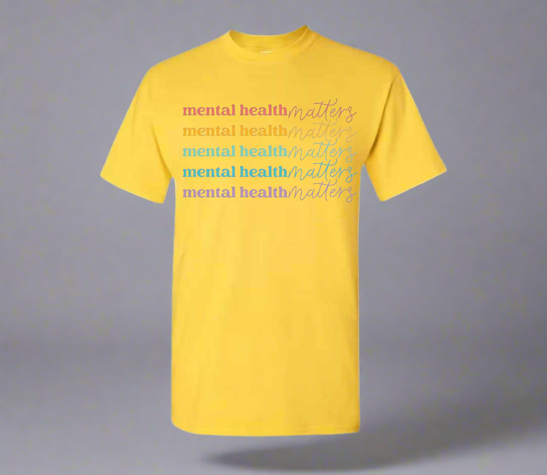 Mental Health Matters Yellow T-shirt