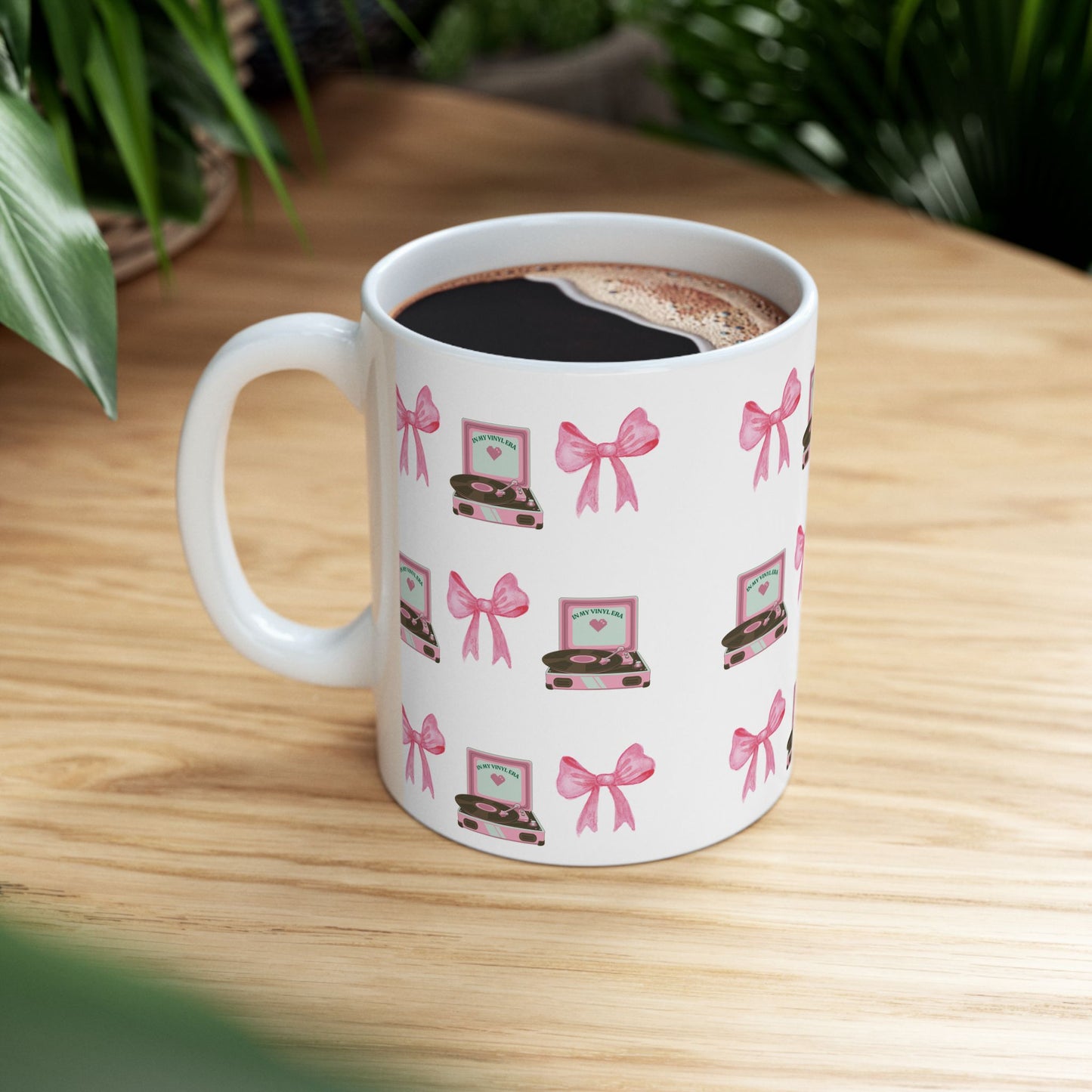 Vinyl & Bows 12 oz Ceramic Mug