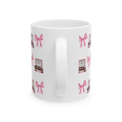 Vinyl & Bows 12 oz Ceramic Mug