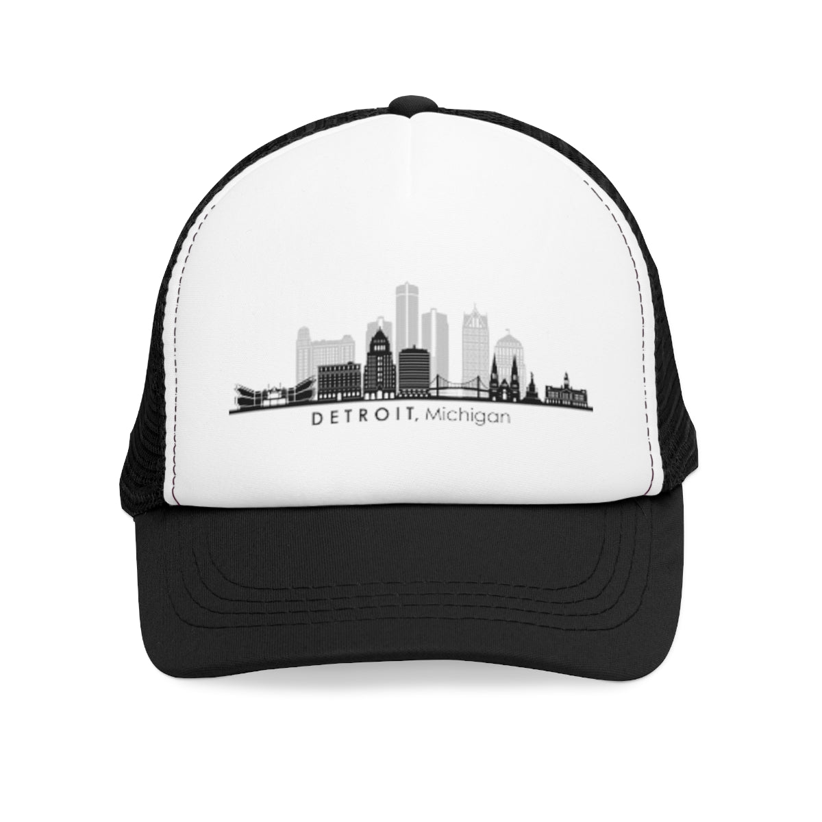 Detroit Skyline Trucker Mesh Cap