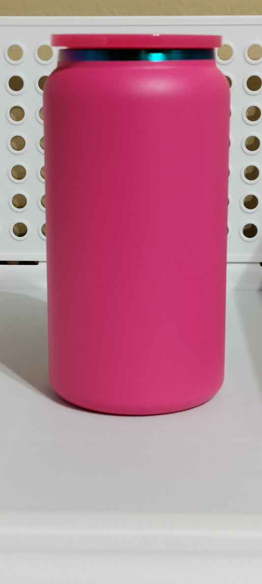 16oz Stainless Steel Tumbler With Lid and Straw (Personalization Your Cup Today)