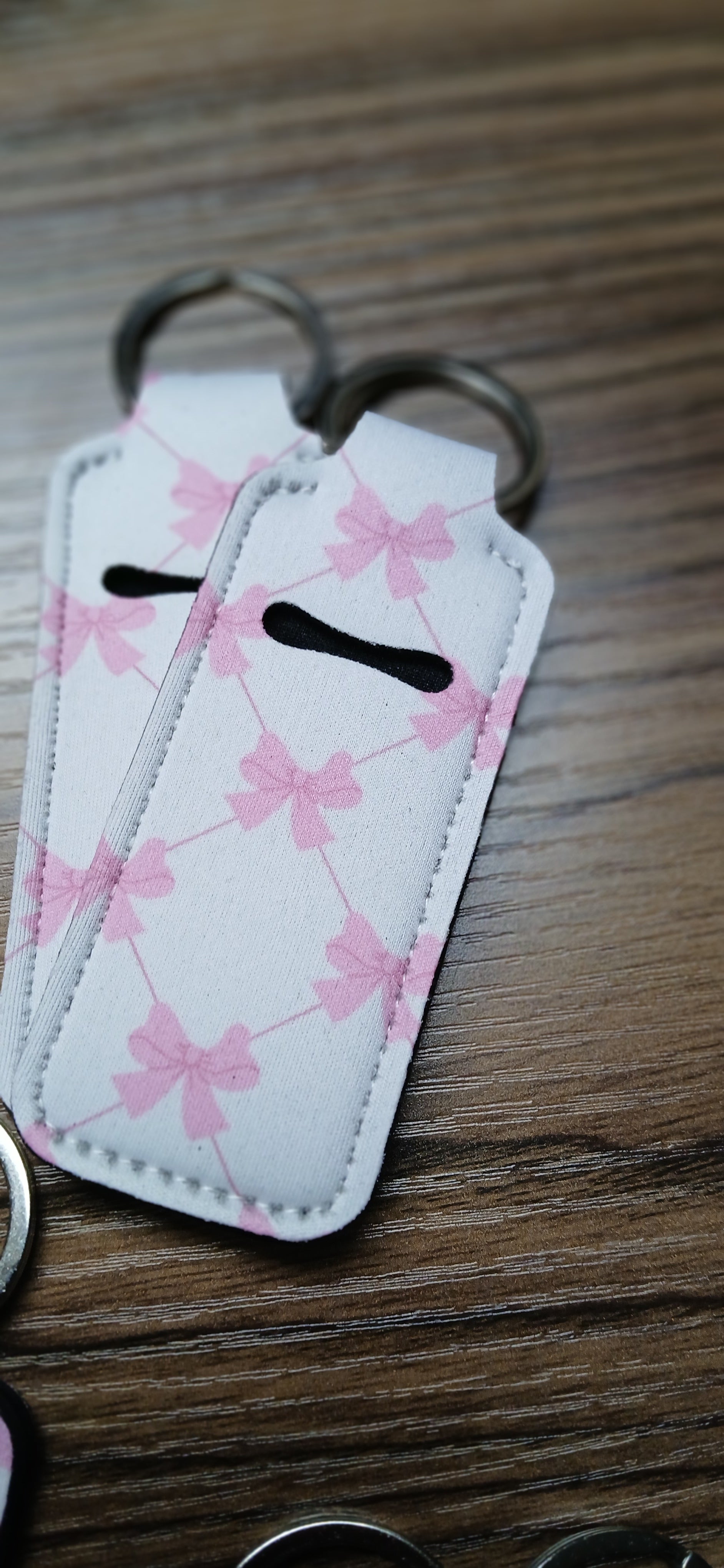 Heart and Bows Lipgloss Keychain Holders