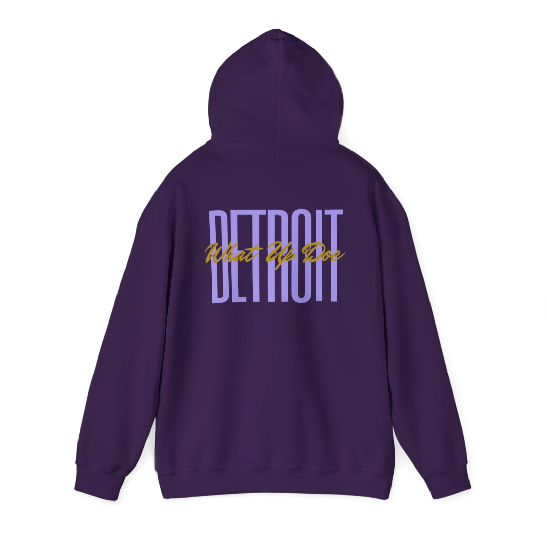 Detroit W.U.D Pullover Hoodie (Purple)