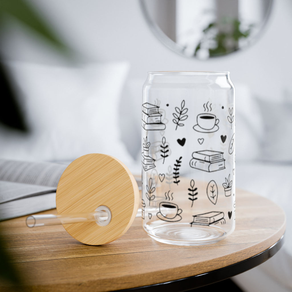 Book Lovers Glass Tumblers 16oz