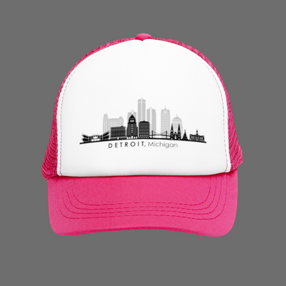 Detroit Skyline Trucker Mesh Cap