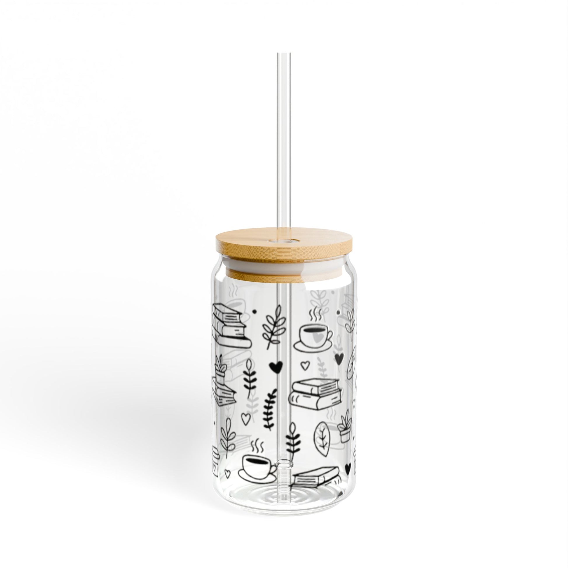 Book Lovers Glass Tumblers 16oz