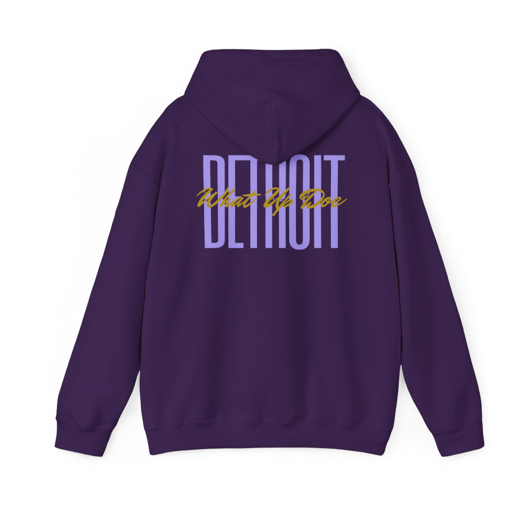 Detroit W.U.D Pullover Hoodie (Purple)